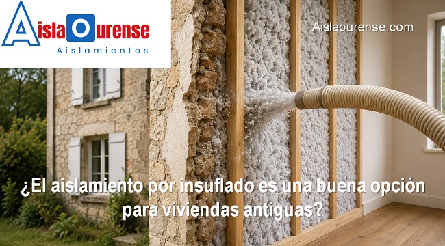 El aislamiento por insuflado es una buena opción para viviendas antiguas