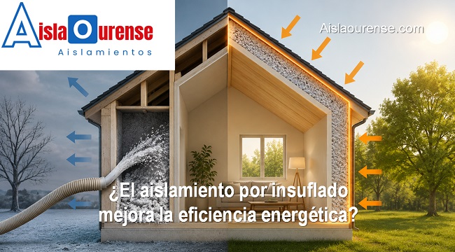 El aislamiento por insuflado mejora la eficiencia energética