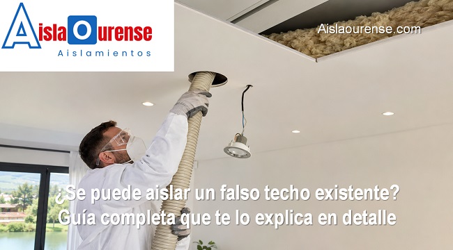 se puede aislar un falso techo existente